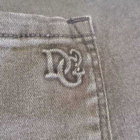 NEW 24 W boho butterfly rhinestone pearl distressed raw black stretch jeans NWT - Picture 14 of 16